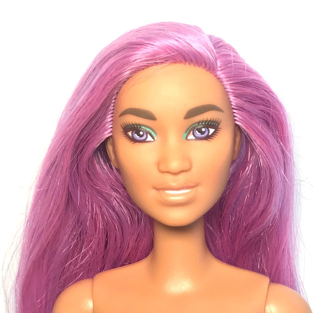 Nude Barbie 2022 Dreamtopia Jet Ski Set Purple Hair Crystal Face HBW90 Doll